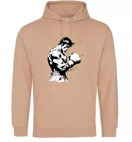 Чоловіча толстовка (худі) Боксер Пісочний фото