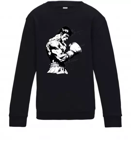 Детский Свитшот Боксер Черный фото