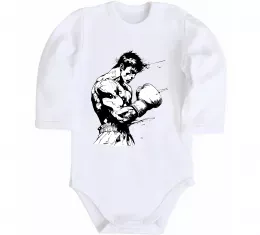 Дитячий бодік Боксер Білий фото