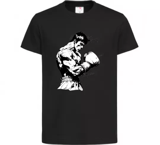 Дитяча футболка Боксер Чорний фото