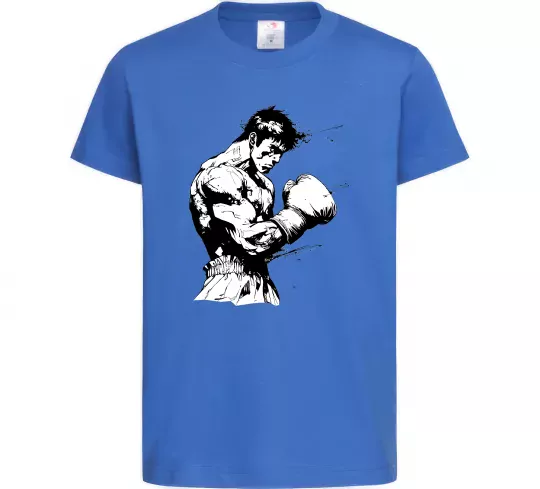 Дитяча футболка Боксер Яскраво-синій фото