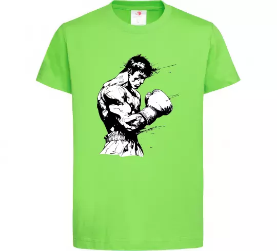 Дитяча футболка Боксер Лаймовий фото