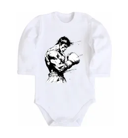 Дитячий бодік Боксер Білий фото