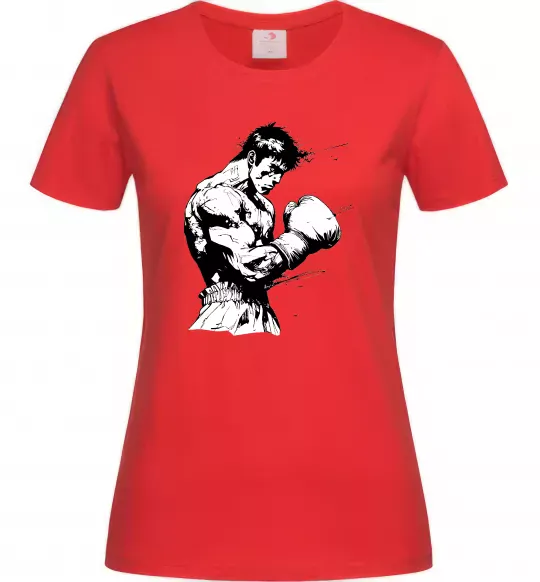 Женская футболка Боксер Красный фото