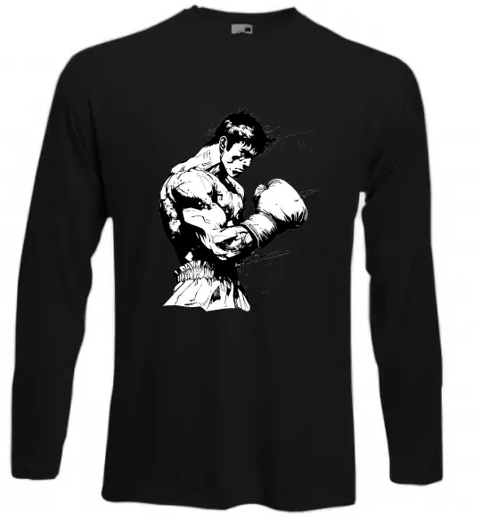 Лонгслив Боксер Черный фото