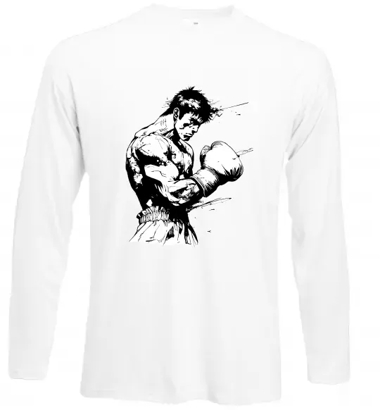 Лонгслив Боксер Белый фото