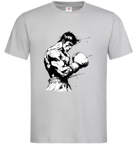 Мужская футболка Боксер Серый фото