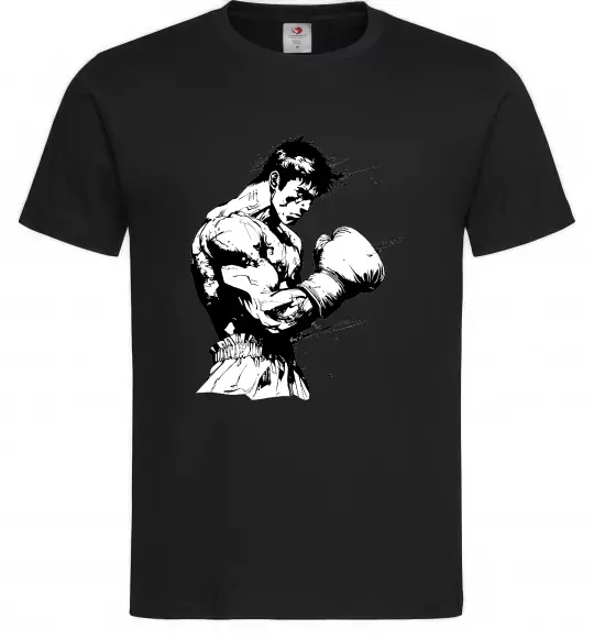 Мужская футболка Боксер Черный фото