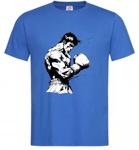 Мужская футболка Боксер Ярко-синий фото