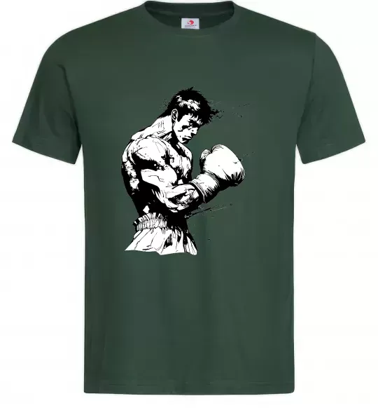 Мужская футболка Боксер Темно-зеленый фото