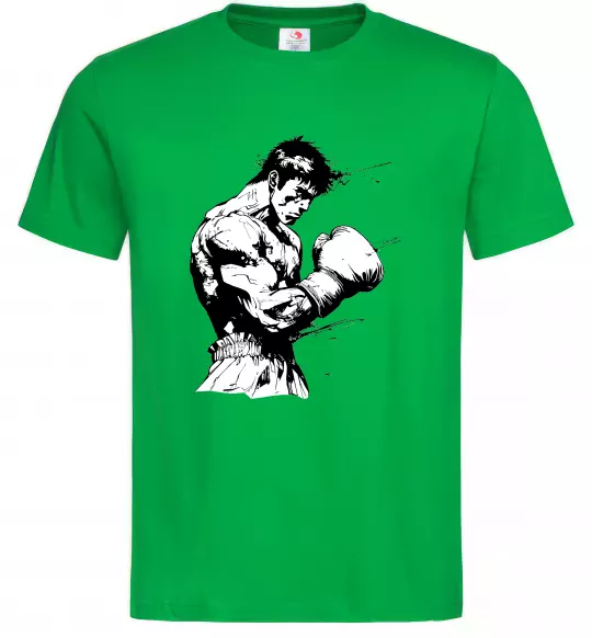 Мужская футболка Боксер Зеленый фото