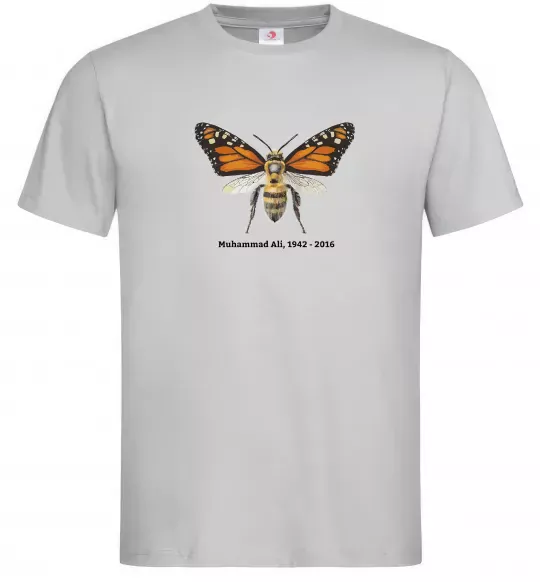 Мужская футболка Muhammad Ali Серый фото