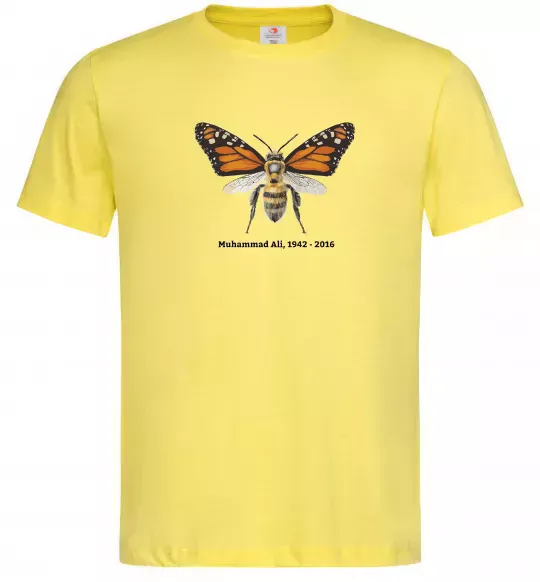 Мужская футболка Muhammad Ali Лимонный фото