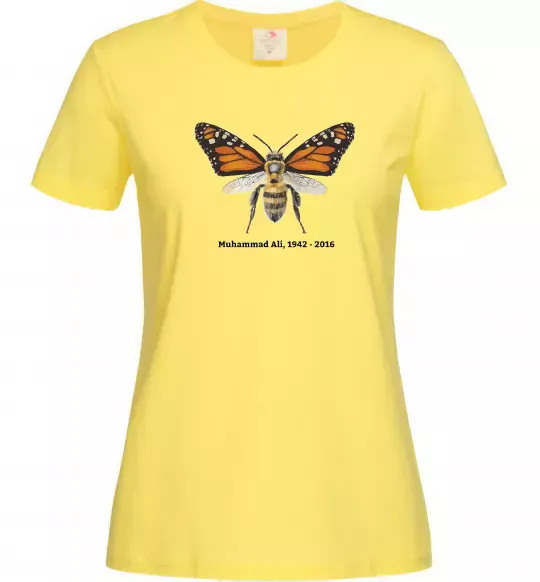 Женская футболка Muhammad Ali Лимонный фото