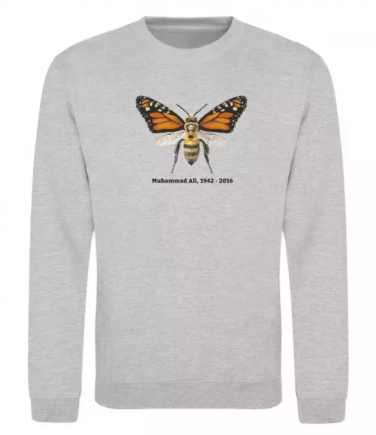 Світшот Muhammad Ali Сірий меланж фото