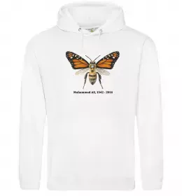 Женская толстовка (худи) Muhammad Ali Белый фото