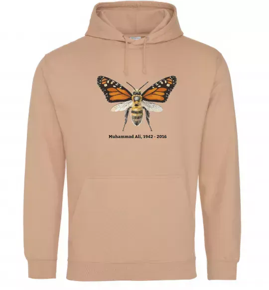 Женская толстовка (худи) Muhammad Ali Песочный фото