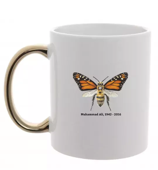 Чашка з кольоровою ручкою Muhammad Ali Золото фото