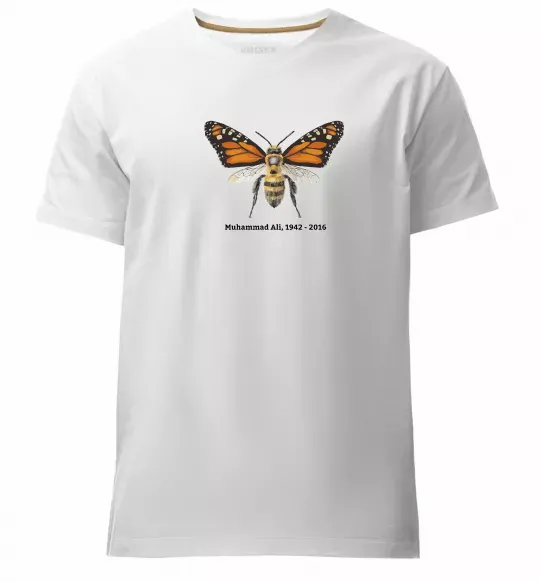 Мужская премиум футболка Muhammad Ali Белый фото