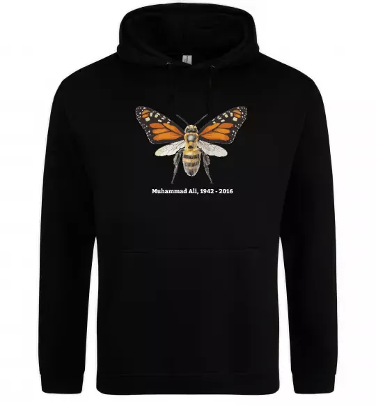 Чоловіча толстовка (худі) Muhammad Ali Чорний фото