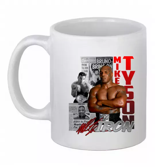 Чашка керамическая Mike Tyson Белый фото