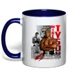 Чашка з кольоровою ручкою Mike Tyson Глибокий темно-синій фото