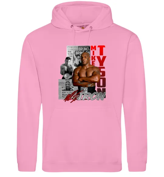 Чоловіча толстовка (худі) Mike Tyson Рожевий фото