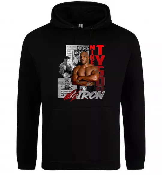Женская толстовка (худи) Mike Tyson Черный фото