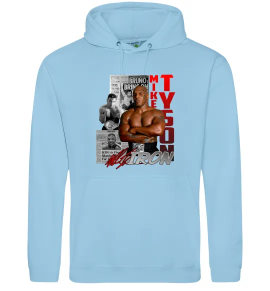 Жіноча толстовка (худі) Mike Tyson Блакитний фото