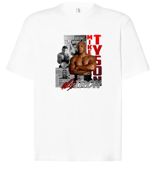 Футболка Оверсайз Mike Tyson Белый фото