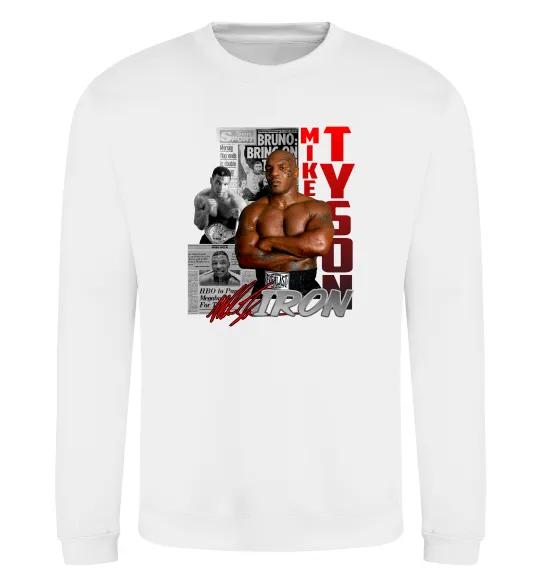 Свитшот Mike Tyson Белый фото