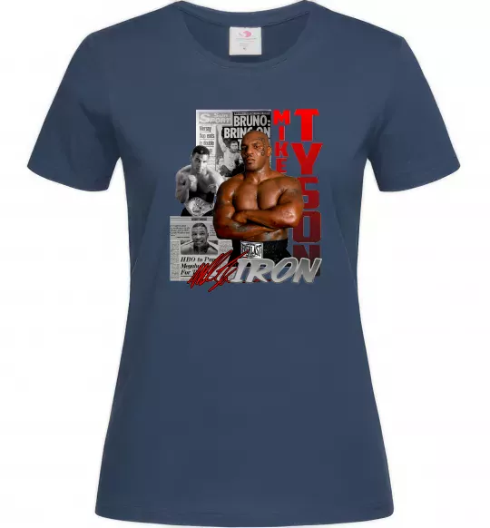 Женская футболка Mike Tyson Темно-синий фото