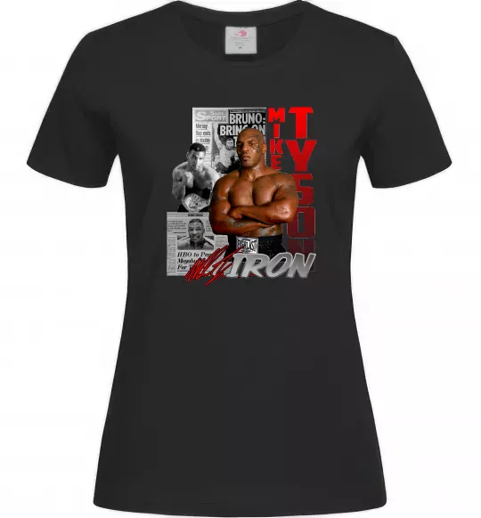 Женская футболка Mike Tyson Черный фото
