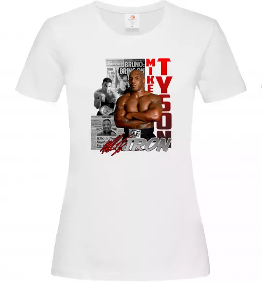Женская футболка Mike Tyson Белый фото