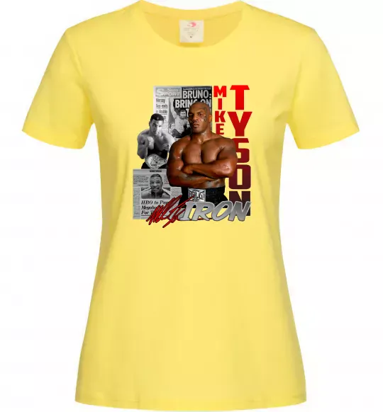 Женская футболка Mike Tyson Лимонный фото