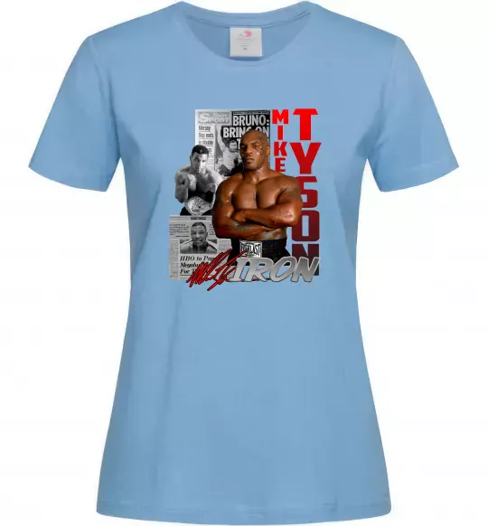 Женская футболка Mike Tyson Голубой фото