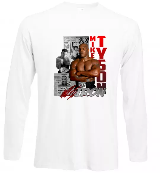 Лонгслив Mike Tyson Белый фото