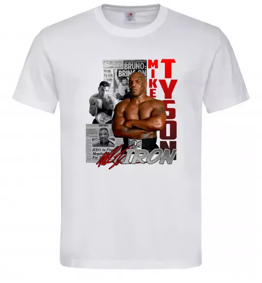 Мужская футболка Mike Tyson Белый фото