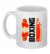 Чашка керамическая Boxing рукавиці та груша Белый фото