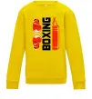 Дитячий світшот Boxing рукавиці та груша Сонячно жовтий фото