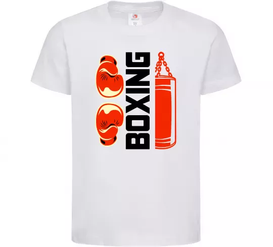 Детская футболка Boxing рукавиці та груша Белый фото
