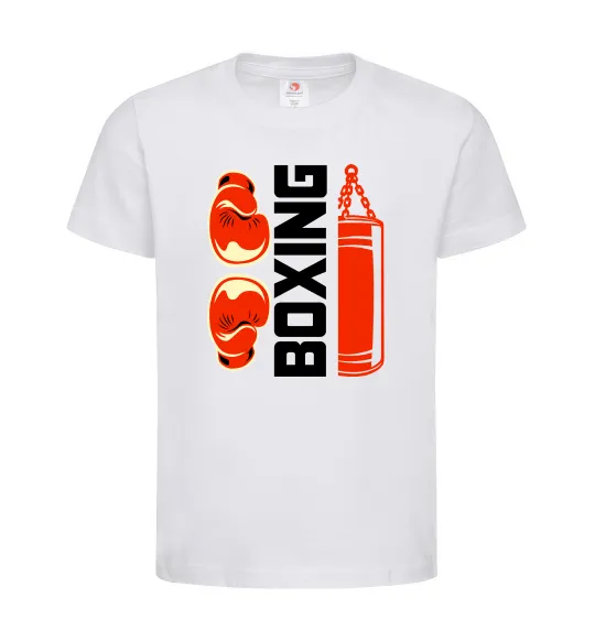 Детская футболка Boxing рукавиці та груша Белый фото