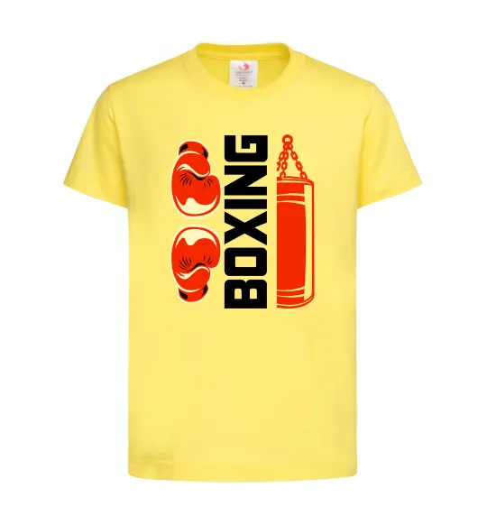 Детская футболка Boxing рукавиці та груша Лимонный фото