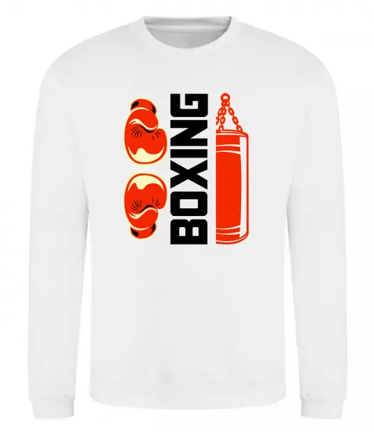 Свитшот Boxing рукавиці та груша Белый фото