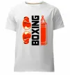 Чоловіча преміум футболка Boxing рукавиці та груша Білий фото