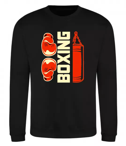 Свитшот Boxing рукавиці та груша Черный фото