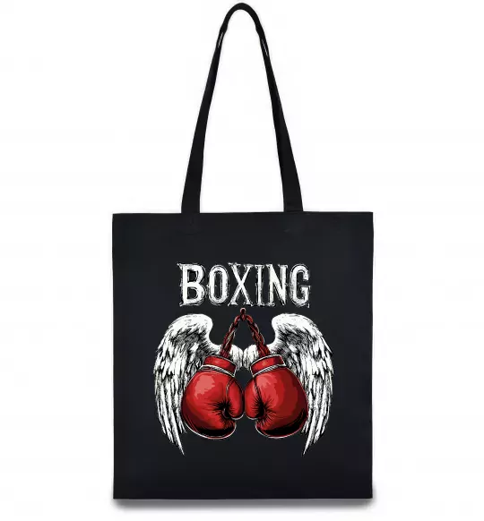 Эко-сумка Boxing wings Черный фото
