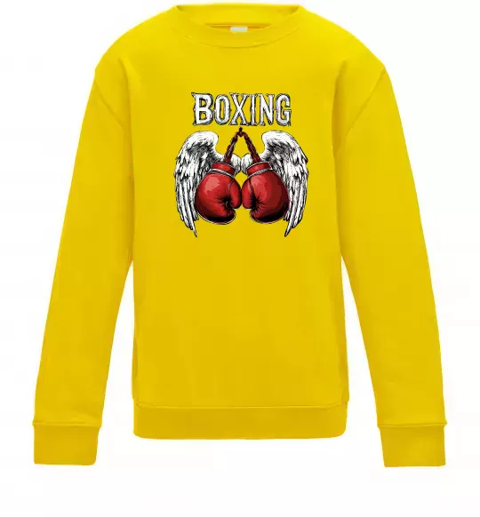Дитячий світшот Boxing wings Сонячно жовтий фото