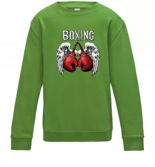 Дитячий світшот Boxing wings Лаймовий фото