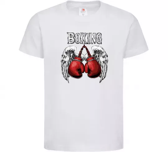 Детская футболка Boxing wings Белый фото